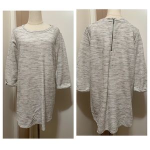 Lucky Brand Space Dye Tunic Top 3/4 Sleeve Cotton Blend XXL